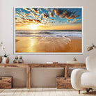 95522-MGV-FC-36X24_White-Soothing Sunset on Calm Beach