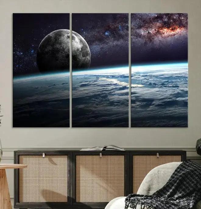 Space and Planet Canvas Print