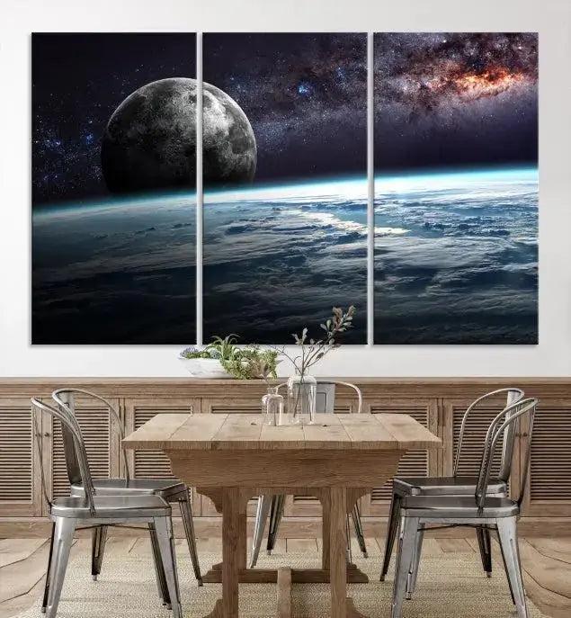 Space and Planet Canvas Print