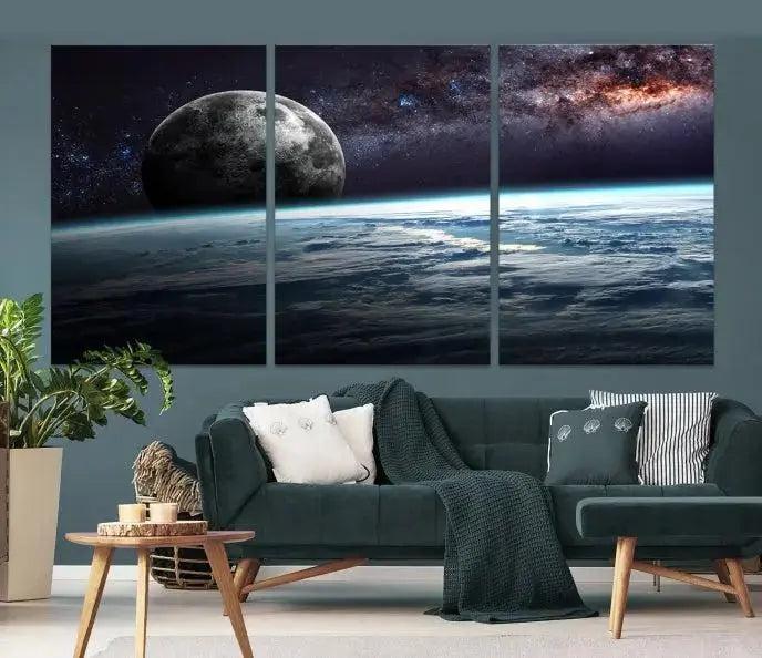 Space and Planet Canvas Print
