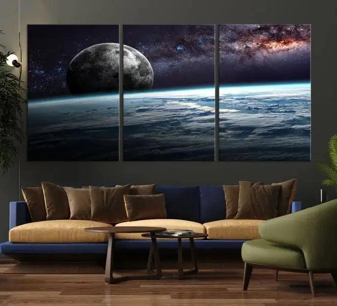 Space and Planet Canvas Print