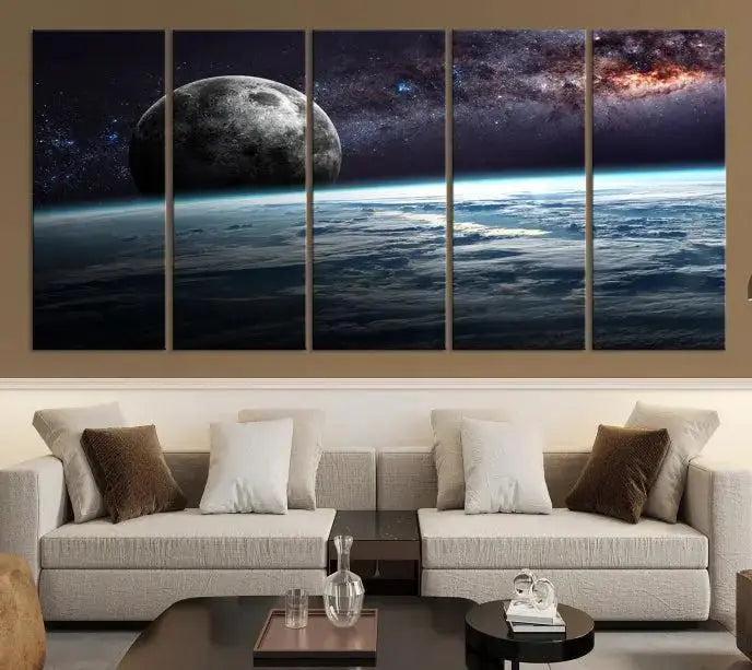 Space and Planet Canvas Print