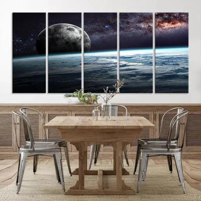 Edit-Images-Space and Planet Canvas Print
