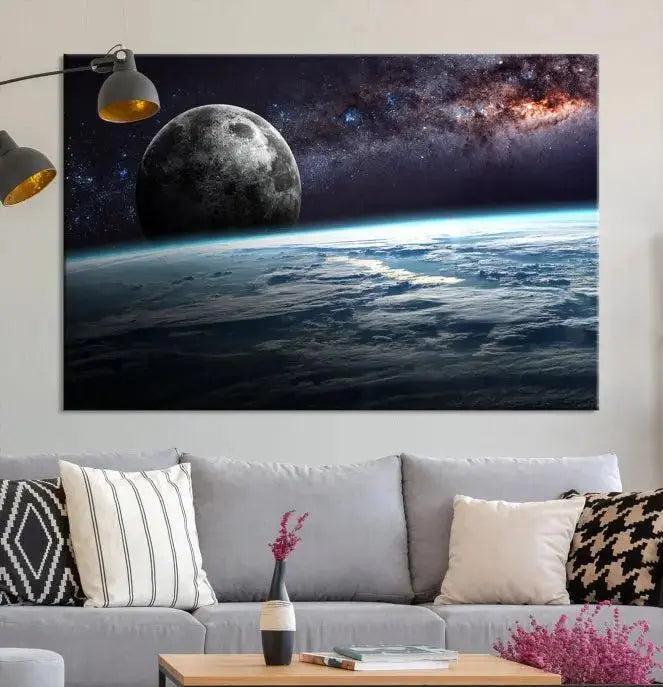 Space and Planet Canvas Print