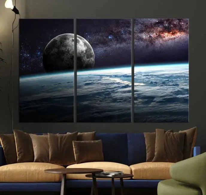 Space and Planet Canvas Print