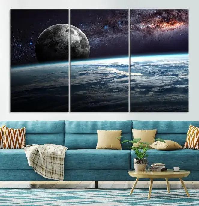 Space and Planet Canvas Print
