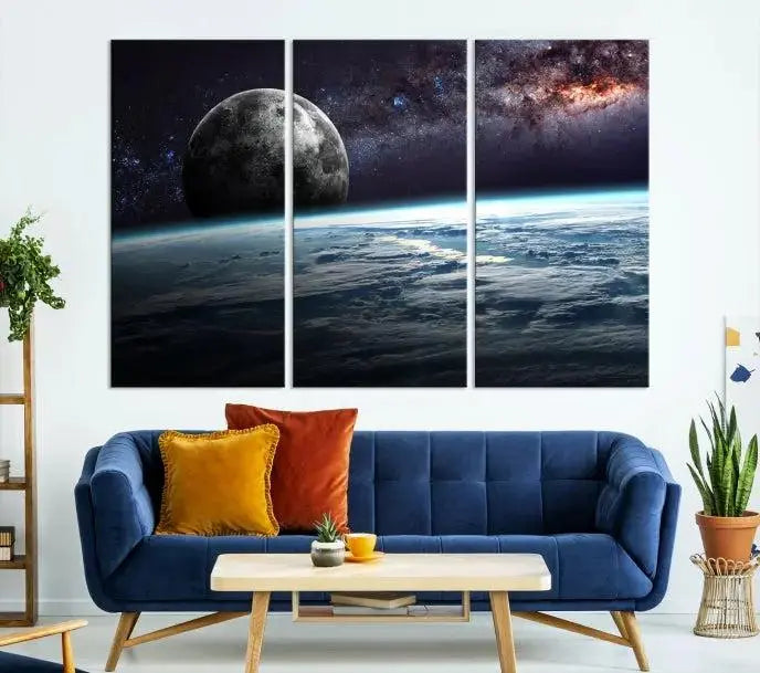 Space and Planet Canvas Print