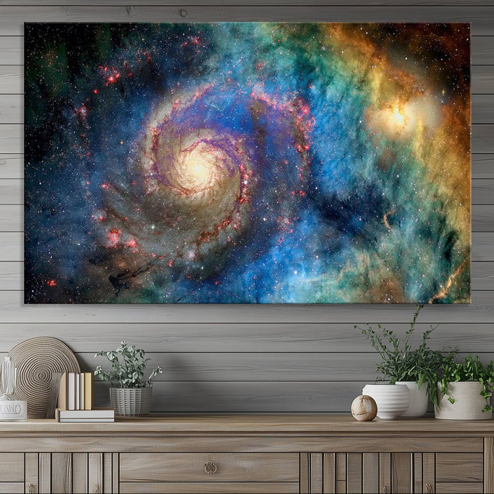 Spiral Galaxy Wall Art Canvas Print