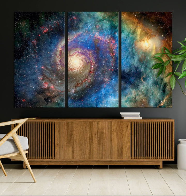 Spiral Galaxy Wall Art Canvas Print