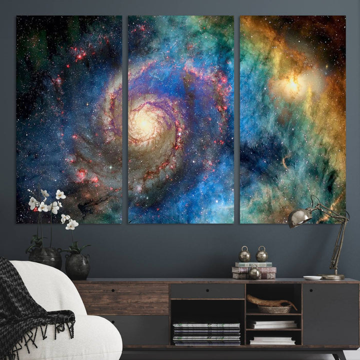 Spiral Galaxy Wall Art Canvas Print