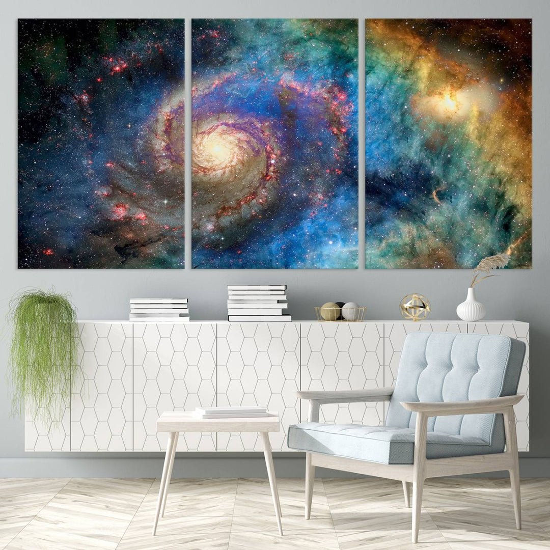 Spiral Galaxy Wall Art Canvas Print