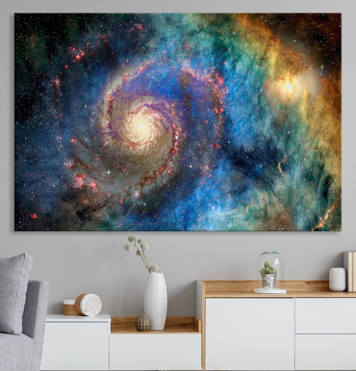 Spiral Galaxy Wall Art Canvas Print