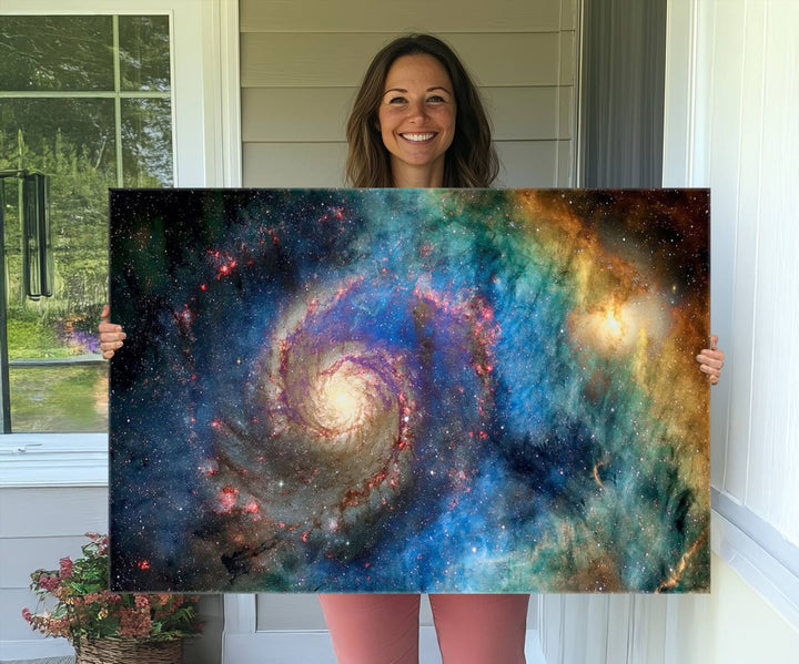 Spiral Galaxy Wall Art Canvas Print