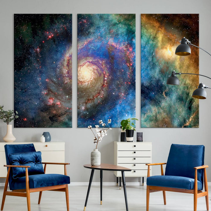 Spiral Galaxy Wall Art Canvas Print
