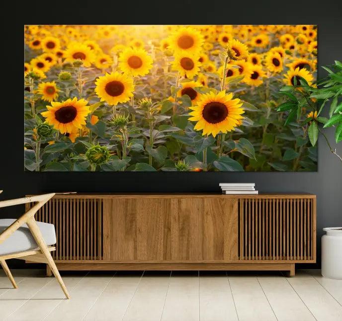 Sunflower Sunshine Wall Art Canvas Print 