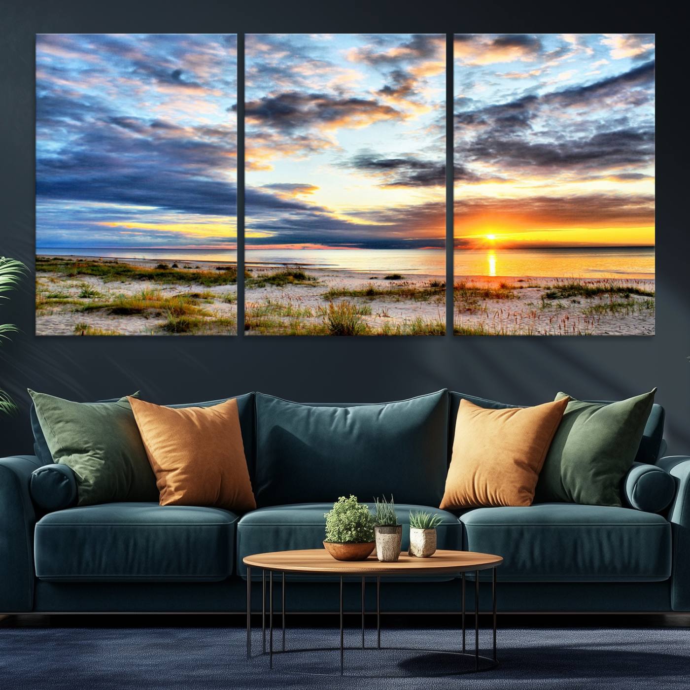 39645-MGV-CV-36X24-Sunset On The Ocean Wall Art Canvas Print