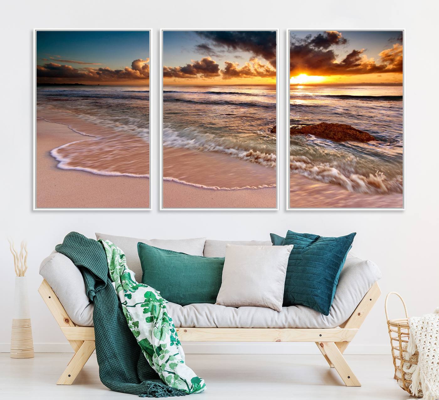 38302-MGV-CV-36X24-Sunset on Ocean Wall Art Canvas Print