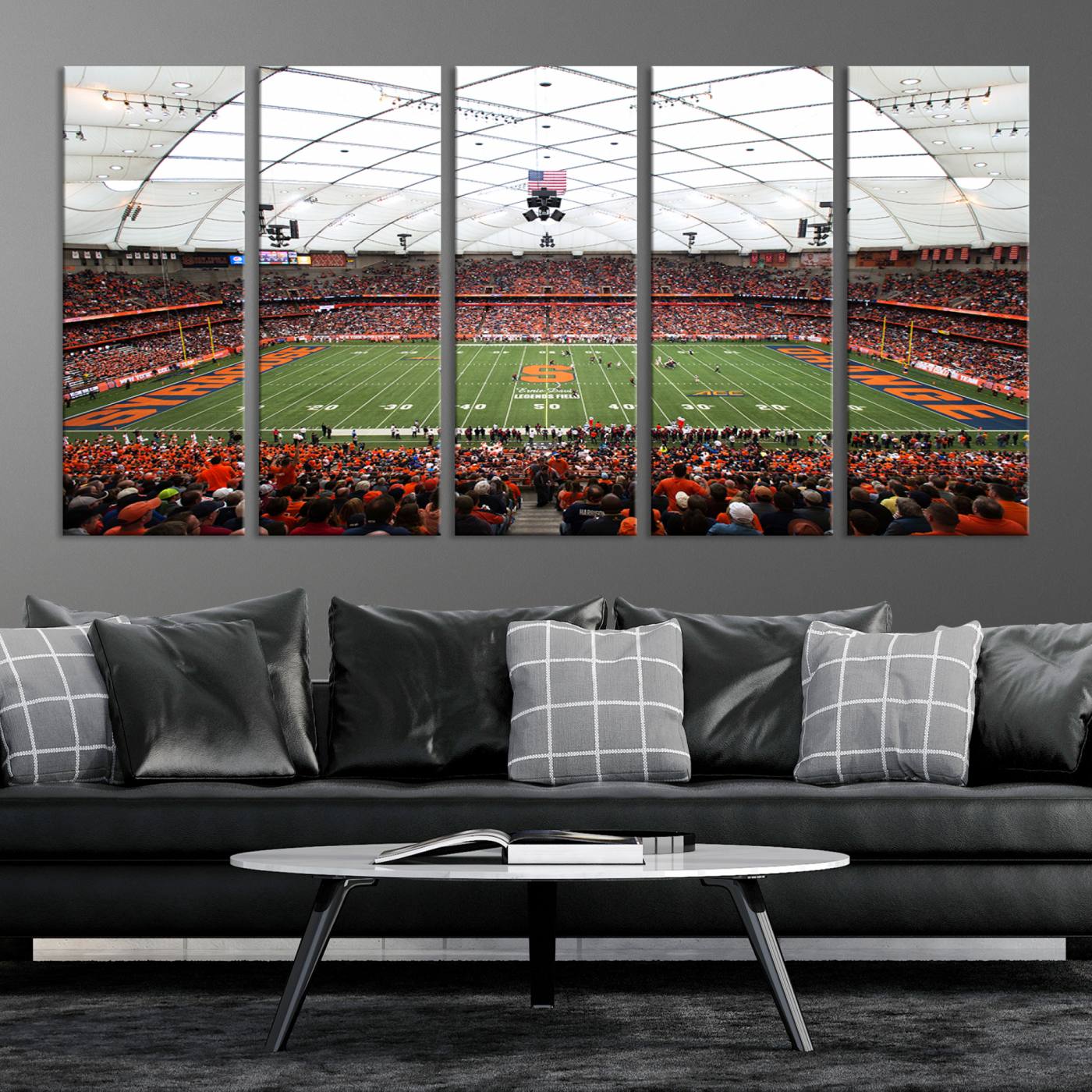 78104-MGV-CV-36X24-Syracuse University Orange Football Team Print - Syracuse JMA Wireless Dome Wall Art Canvas Print