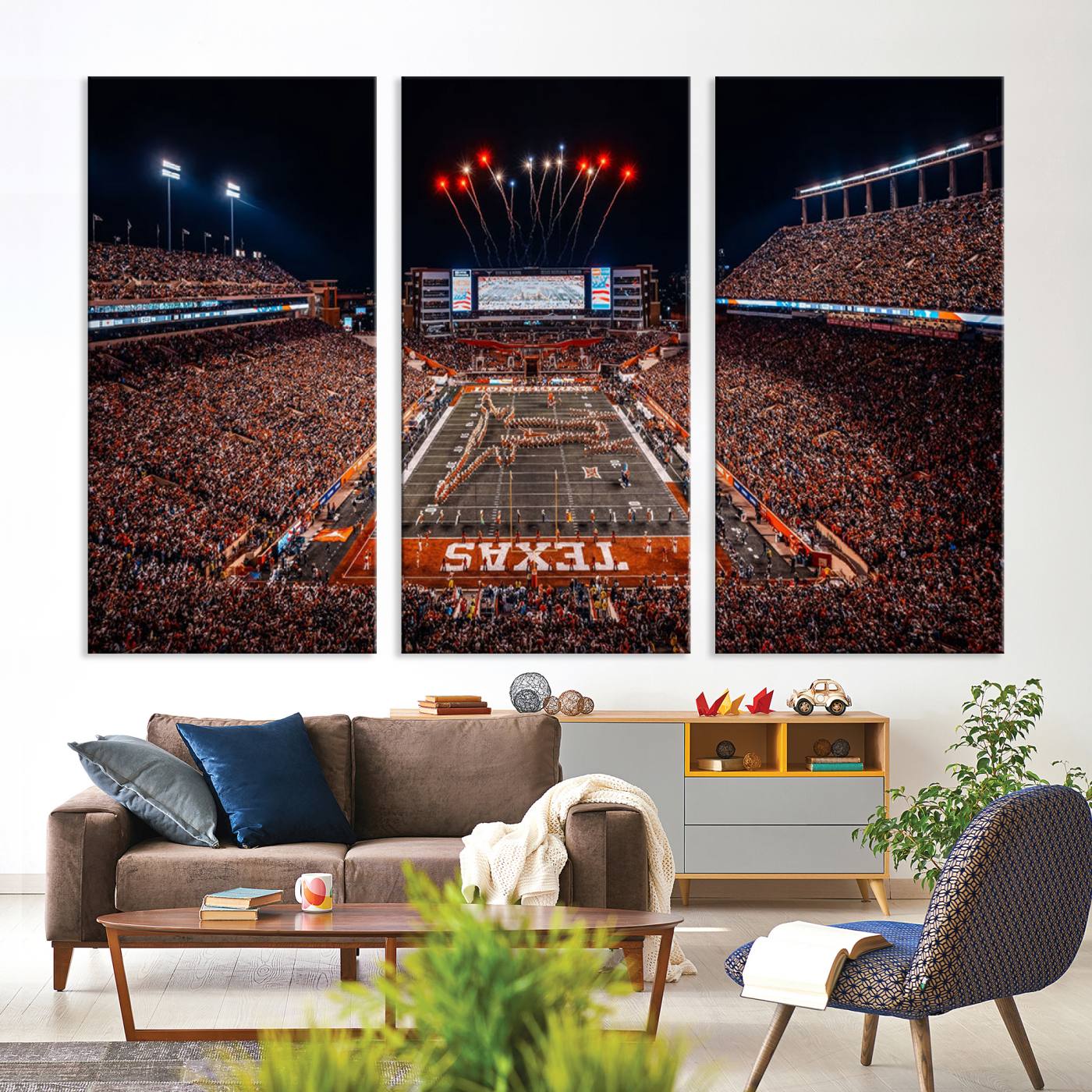 Texas Memorial Stadium Wall Art Canvas Print
