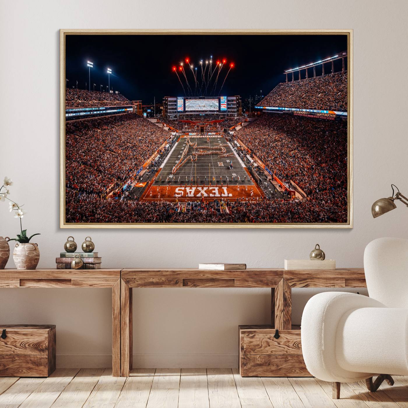 Texas Memorial Stadium Wall Art Canvas Print