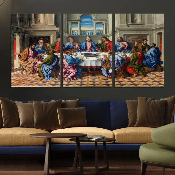 Edit-Images-The Last Supper Multi Panel Canvas Wall Art