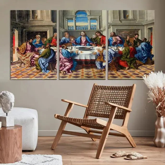 Edit-Images-The Last Supper Multi Panel Canvas Wall Art