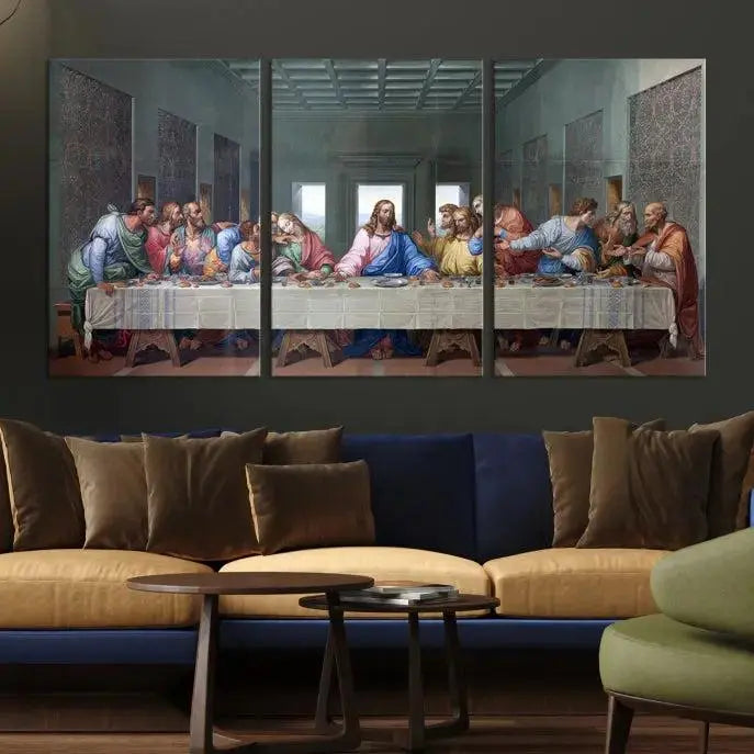 Edit-Images-The Last Supper Multi Panel Canvas Wall Art