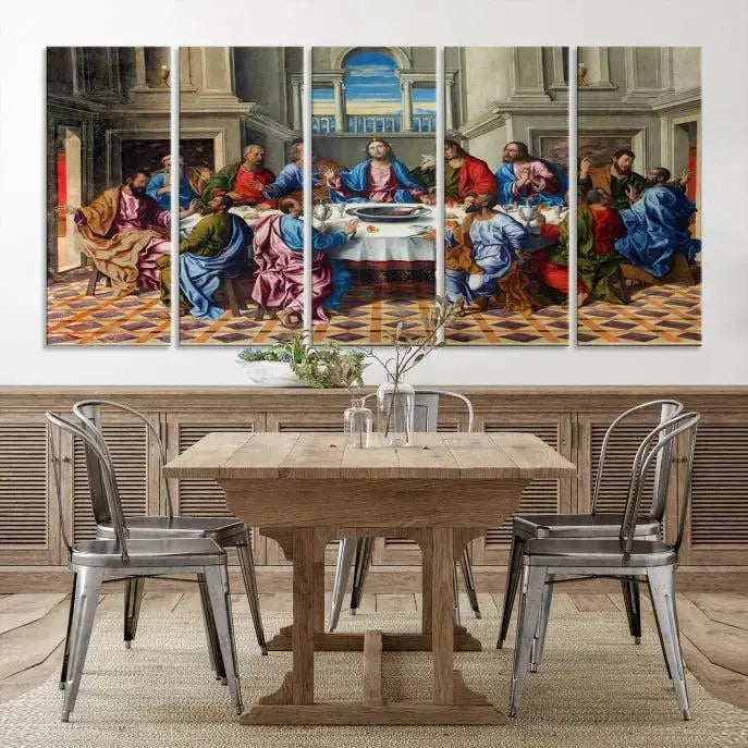 Edit-Images-The Last Supper Multi Panel Canvas Wall Art