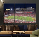 26280-MGV-CV-36X24-The University of Southern California USC Trojans Football Team Print - Los Angeles Memorial Coliseum Stadium Wall Art Canvas Print