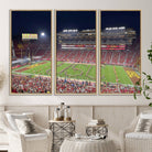 26280-MGV-CV-36X24-The University of Southern California USC Trojans Football Team Print - Los Angeles Memorial Coliseum Stadium Wall Art Canvas Print