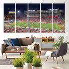 26280-MGV-CV-36X24-The University of Southern California USC Trojans Football Team Print - Los Angeles Memorial Coliseum Stadium Wall Art Canvas Print