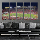 26280-MGV-CV-36X24-The University of Southern California USC Trojans Football Team Print - Los Angeles Memorial Coliseum Stadium Wall Art Canvas Print