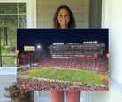 26280-MGV-CV-36X24-The University of Southern California USC Trojans Football Team Print - Los Angeles Memorial Coliseum Stadium Wall Art Canvas Print