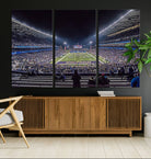 The University of Washington Huskies Football Team Print - Seattle Husky Stadium Wall Art Canvas Print