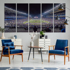 85780-MGV-CV-36X24-The University of Washington Huskies Football Team Print - Seattle Husky Stadium Wall Art Canvas Print