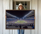 85780-MGV-CV-36X24-The University of Washington Huskies Football Team Print - Seattle Husky Stadium Wall Art Canvas Print
