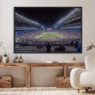 85780-MGV-FC-36X24_Black-The University of Washington Huskies Football Team Print - Seattle Husky Stadium Wall Art Canvas Print