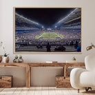 85780-MGV-FC-36X24_Natural-The University of Washington Huskies Football Team Print - Seattle Husky Stadium Wall Art Canvas Print