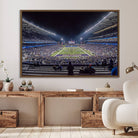 85780-MGV-FC-36X24_Walnut-The University of Washington Huskies Football Team Print - Seattle Husky Stadium Wall Art Canvas Print