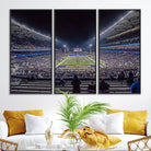 85780-MGV-FC-48X32-3P_Black-The University of Washington Huskies Football Team Print - Seattle Husky Stadium Wall Art Canvas Print
