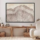 67528-MGV-FC-36X24_Black-Tree Ring Wall Art Triptych, Rustic Wood Ring Canvas Print, Minimalist Wall Decor for Modern Homes and Farmhouse Decor