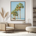 Tropical Ocean Canvas Print – Beach Coastal Wall Art Canvas Print, Framed Nautical Decor for Home, Office, Vacation Resort Interiors,