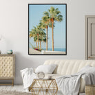 Tropical Ocean Canvas Print – Beach Coastal Wall Art Canvas Print, Framed Nautical Decor for Home, Office, Vacation Resort Interiors,