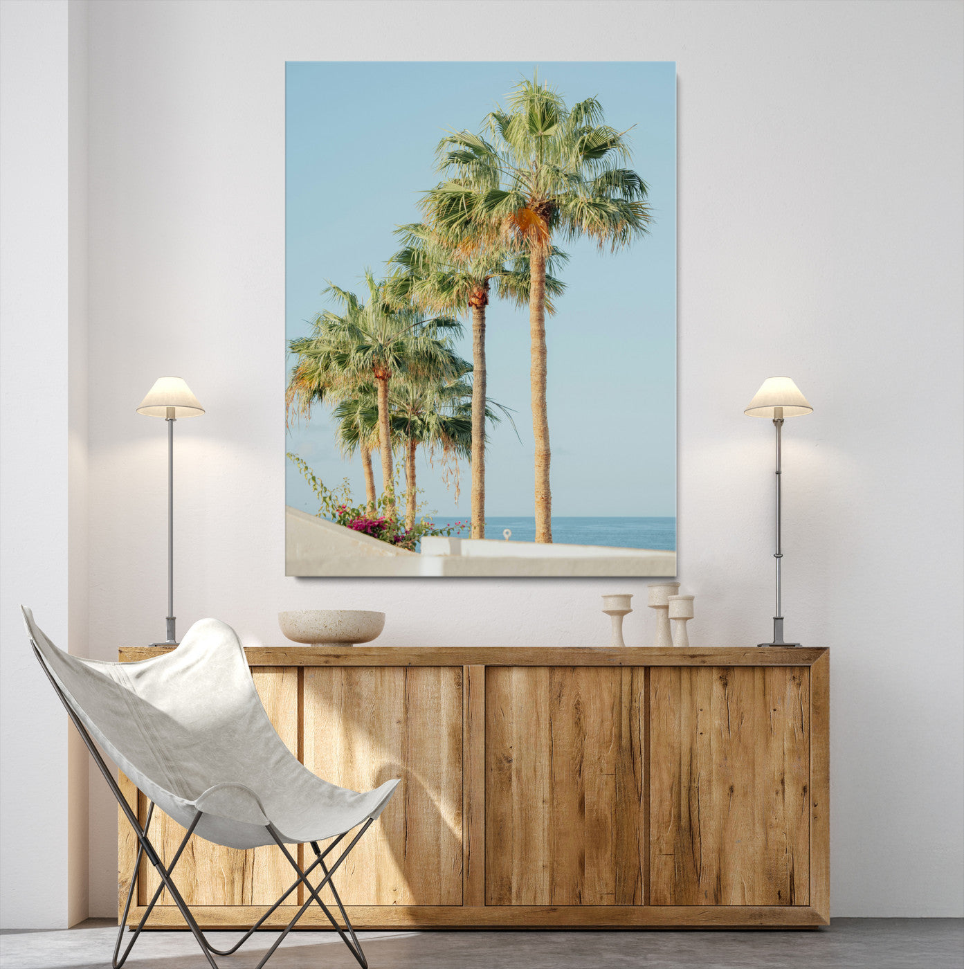 Tropical Ocean Canvas Print – Beach Coastal Wall Art Canvas Print, Framed Nautical Decor for Home, Office, Vacation Resort Interiors,