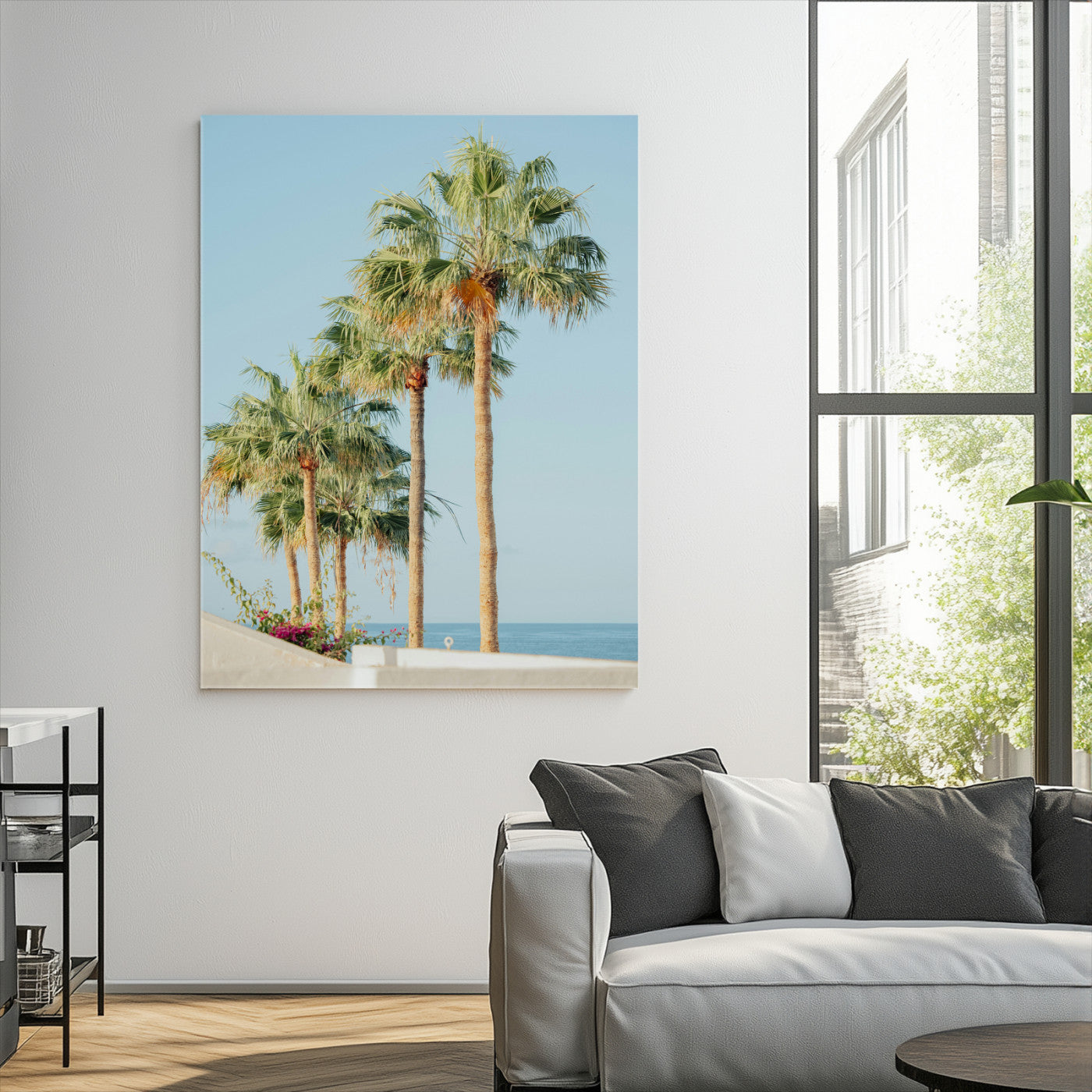 Tropical Ocean Canvas Print – Beach Coastal Wall Art Canvas Print, Framed Nautical Decor for Home, Office, Vacation Resort Interiors,