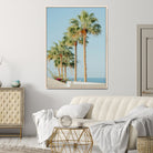Tropical Ocean Canvas Print – Beach Coastal Wall Art Canvas Print, Framed Nautical Decor for Home, Office, Vacation Resort Interiors,