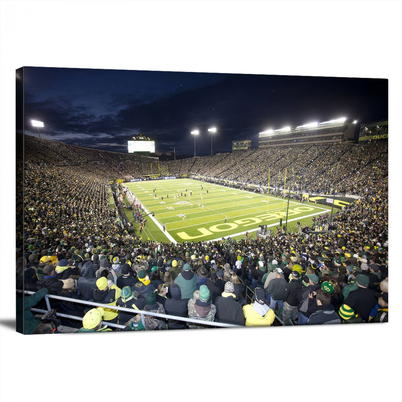 48756-MGV-CV-36X24-University of Oregon Ducks Football Team Print - Eugene Autzen Stadium Wall Art Canvas Print