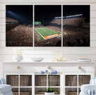 University of Texas Longhorns Football Team Print Austin Darrell K Royal Texas Memorial Stadium Wall Art Canvas Print