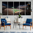 54995-MGV-CV-36X24-University of Texas Longhorns Football Team Print Austin Darrell K Royal Texas Memorial Stadium Wall Art Canvas Print
