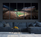 54995-MGV-CV-36X24-University of Texas Longhorns Football Team Print Austin Darrell K Royal Texas Memorial Stadium Wall Art Canvas Print